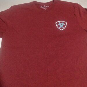Ariat Men's Short Sleeve T Shirt Size XL Red